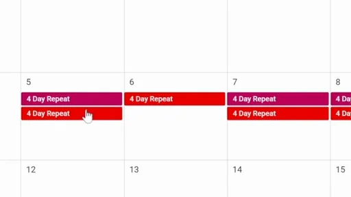 The copy on all four days, with Tuesday back again